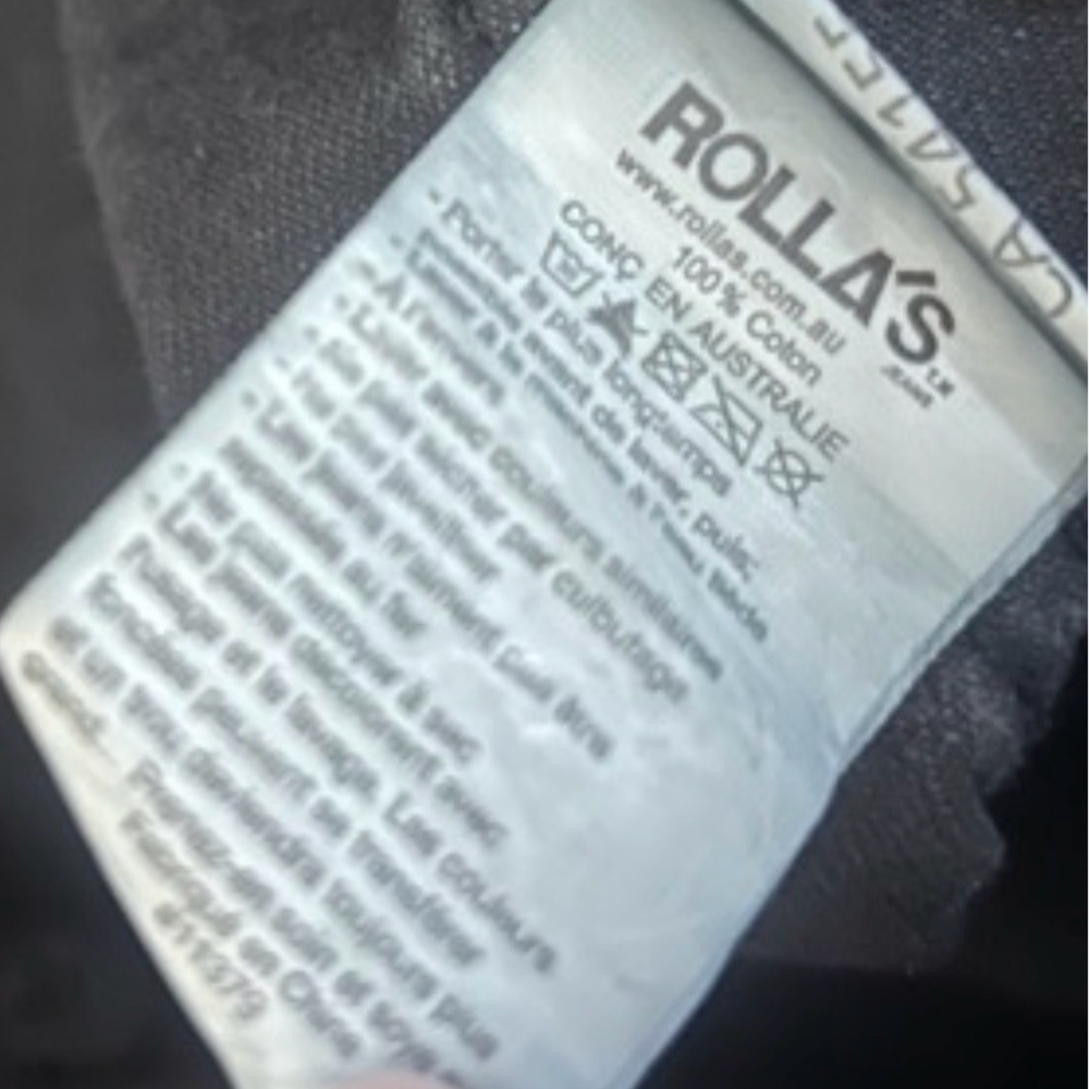 Rolla’s Dusters High Rise Relaxed Denim Shorts | Charcoal/Washed Black | Size 24 - Picture 5 of 5